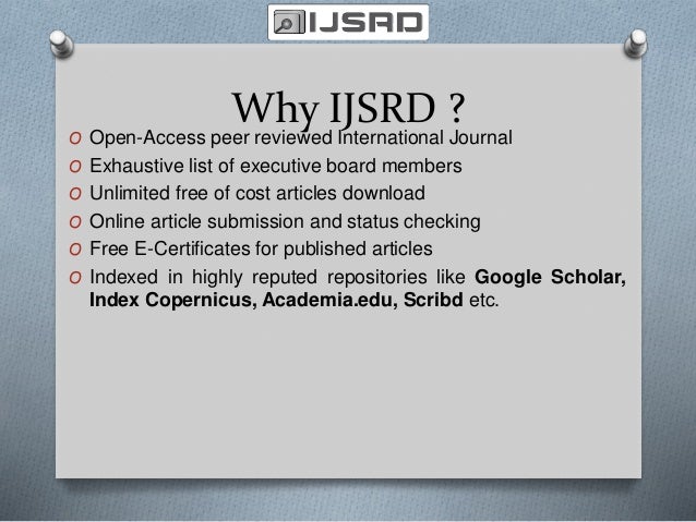 Is ijsrd scopus indexed Is ijsrd scopus indexed picture