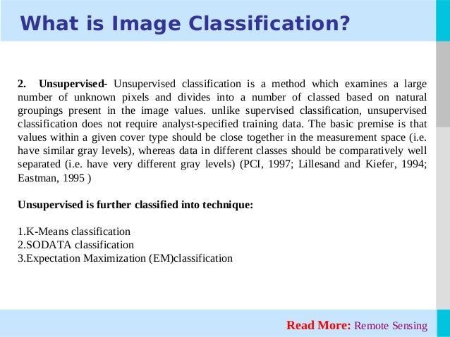 supervised and unsupervised classification