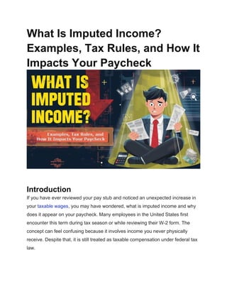 Imputed Earnings Guide: What They Are and How They Affect Your Paycheck ...