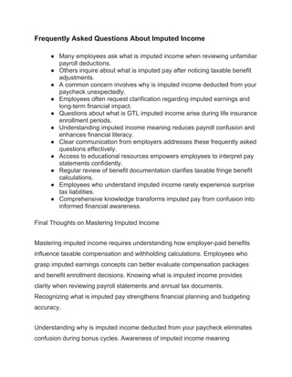 Imputed Earnings Guide: What They Are and How They Affect Your Paycheck ...