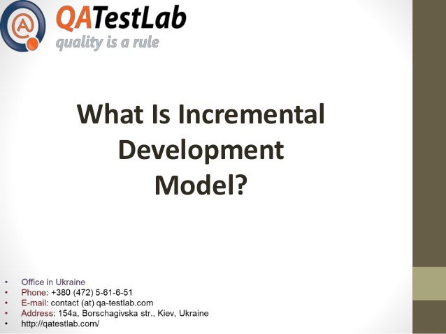 What is incremental development model? image.
