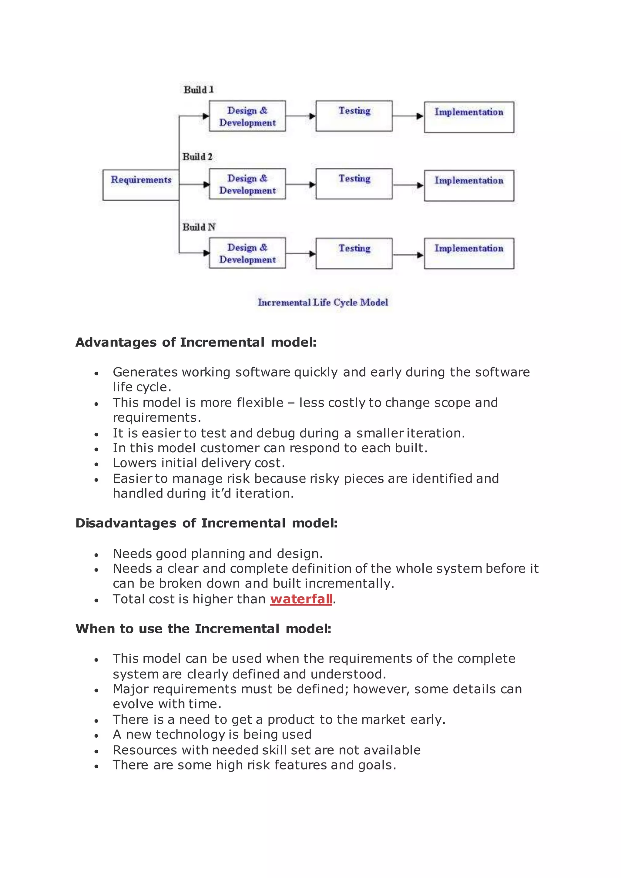 What is incremental model | DOCX
