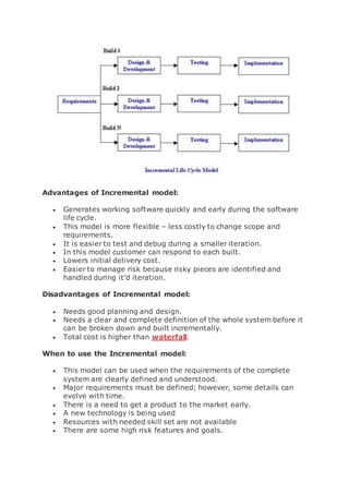 What is incremental model | DOCX