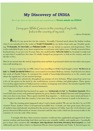 Great Minds on INDIA