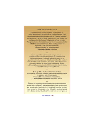 Great Minds on INDIA