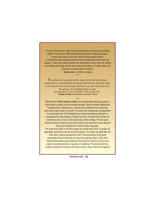 Great Minds on INDIA