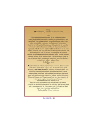 Great Minds on INDIA