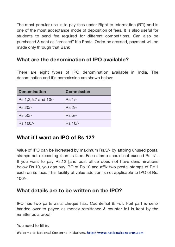 What Is Indian Postal Order what-is-indian-postal-order