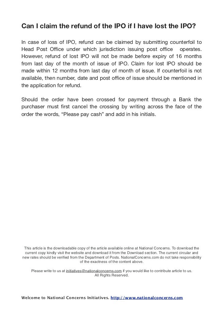 What Is Indian Postal Order What Is Indian Postal Order