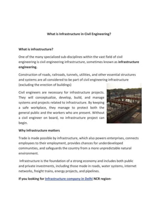 What is Infrastructure in Civil Engineering.ppt