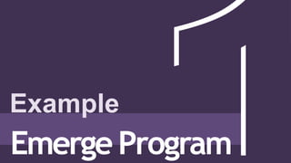 Example
EmergeProgram
 