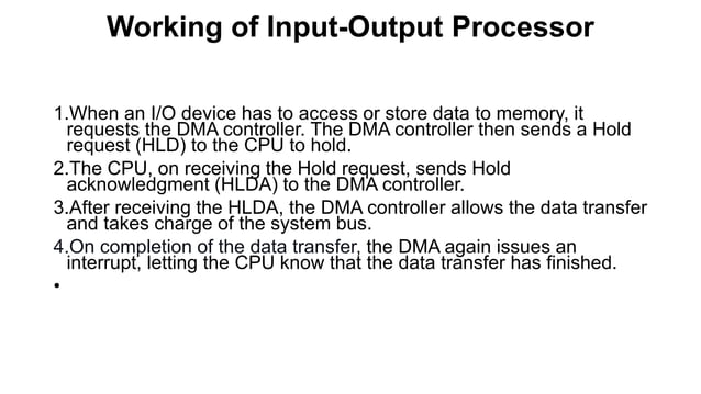 What is Input output processor by hdl and coa.pptx