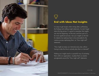 Introduction Insight What Is Insight? The Five Principles of Effective Insight Definition | PDF