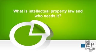What is intellectual property law and
who needs it?
 