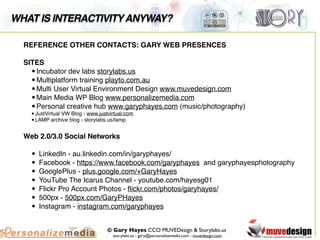 What is interactivity anyway? Beyond Story,Tech & Futurism ...