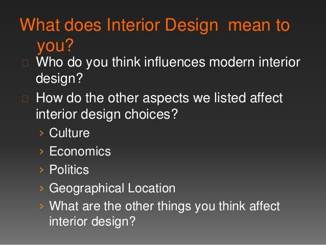 What Is Interior Design