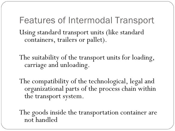 Intermodal transport