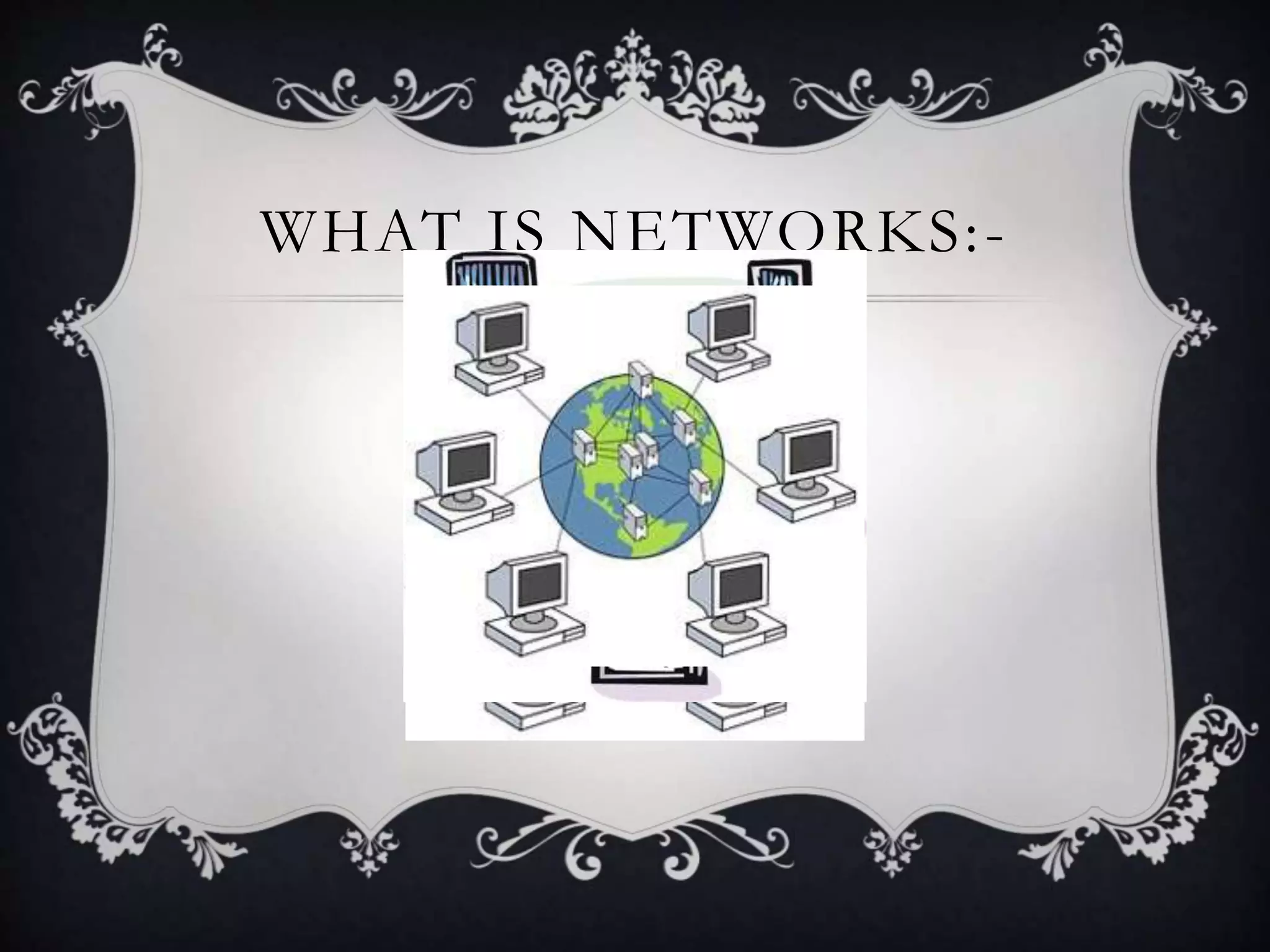 WHAT IS NETWORKS:-