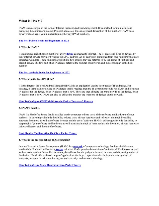 What Is IPAM pdf what-is-ipam-pdf