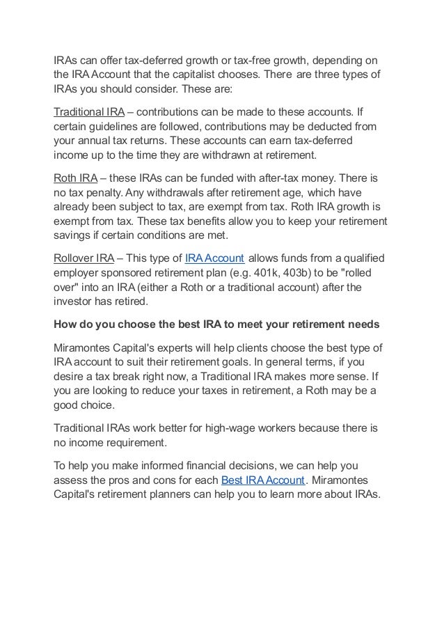 What is ira account and how does it work?