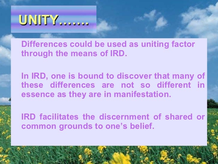 Inter-Religious dialogue