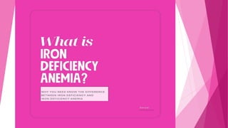 What is Iron Deficiency Anemia