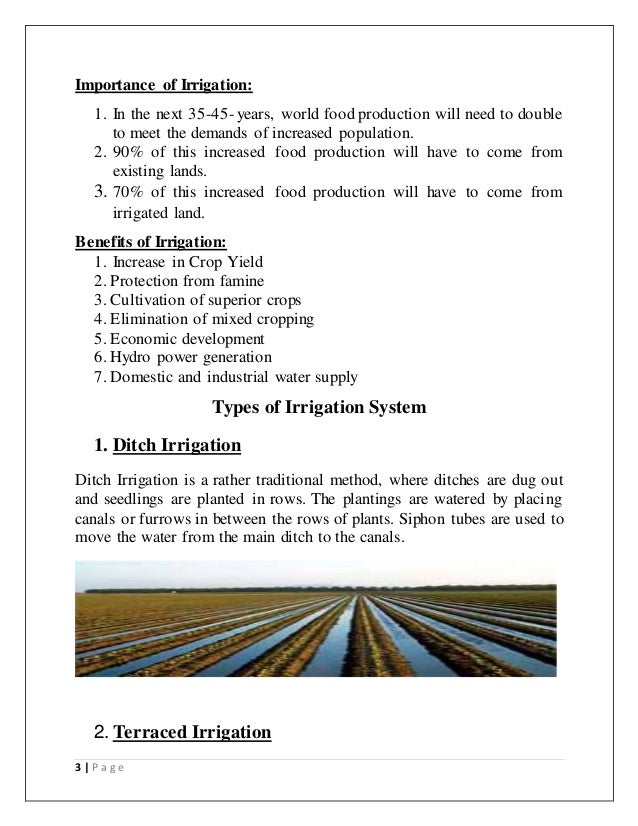 What is irrigation