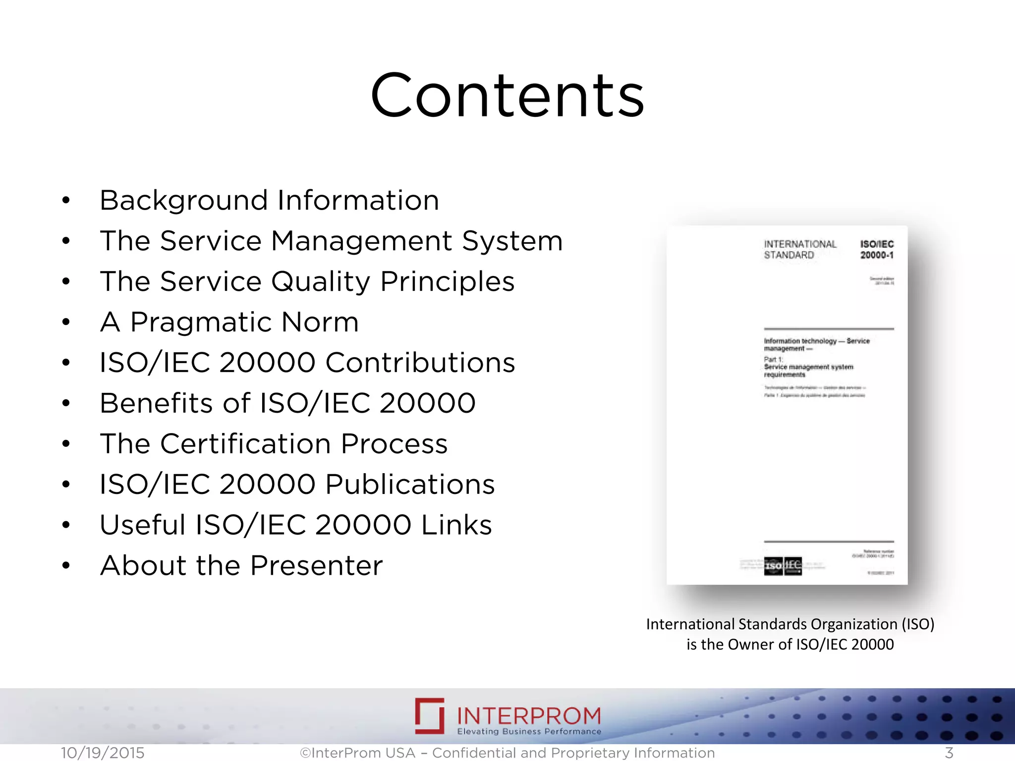 What is iso iec 20000 | PDF