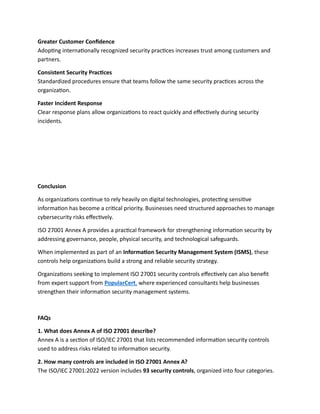 What Is ISO 27001 Annex A? Understanding Security Controls in ISO 27001 ...