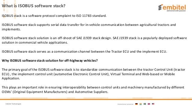 Iso 11783 Physical Layer