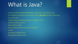 What is java?-Saurabh Upadhyay | PPT
