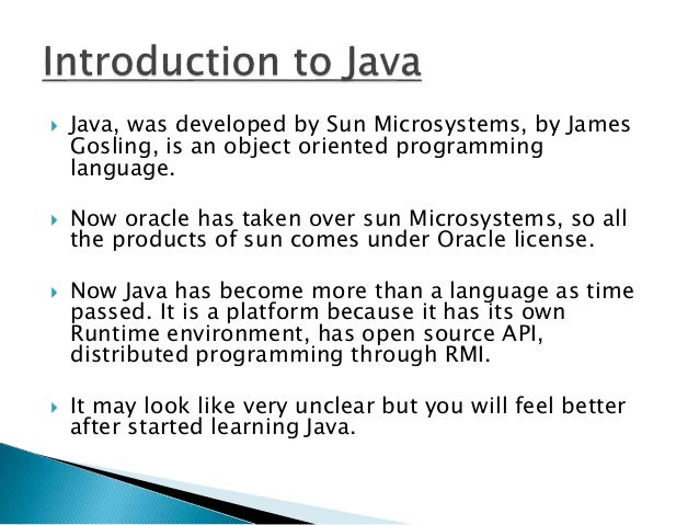 What is java