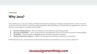 What Is Java Used For? Everything You Should Know | PPT