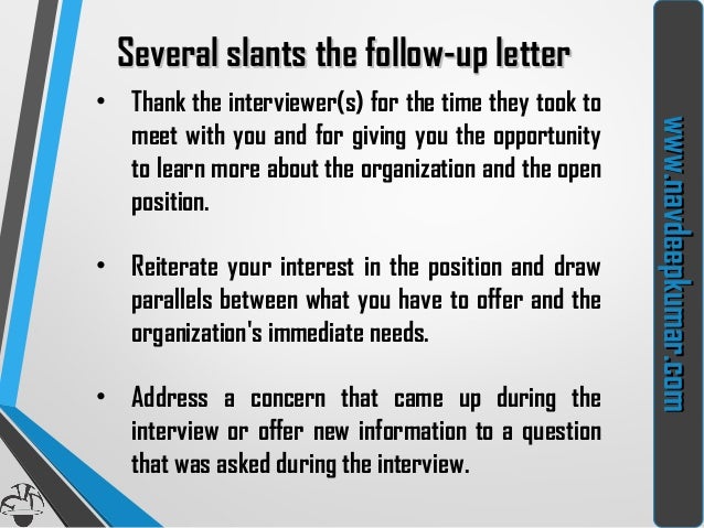 what is a follow up letter