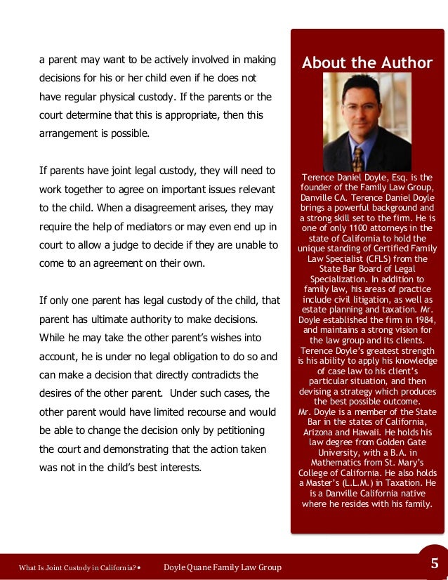 What is Joint Custody in California?