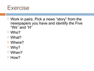 What is journalism | PPT