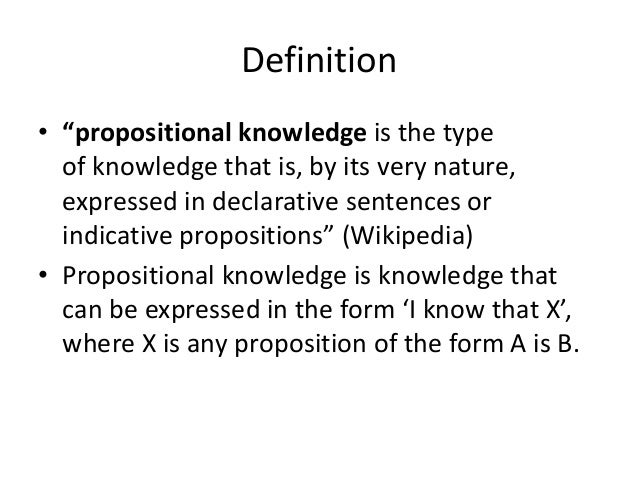 What Is Knowledge 16 Revision Types Of Knowledge