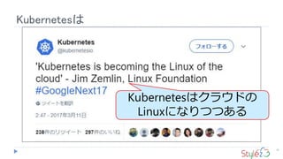 Kubernetesは
10
Kubernetesはクラウドの
Linuxになりつつある
 
