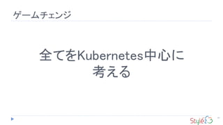 ゲームチェンジ
91
全てをKubernetes中心に
考える
 