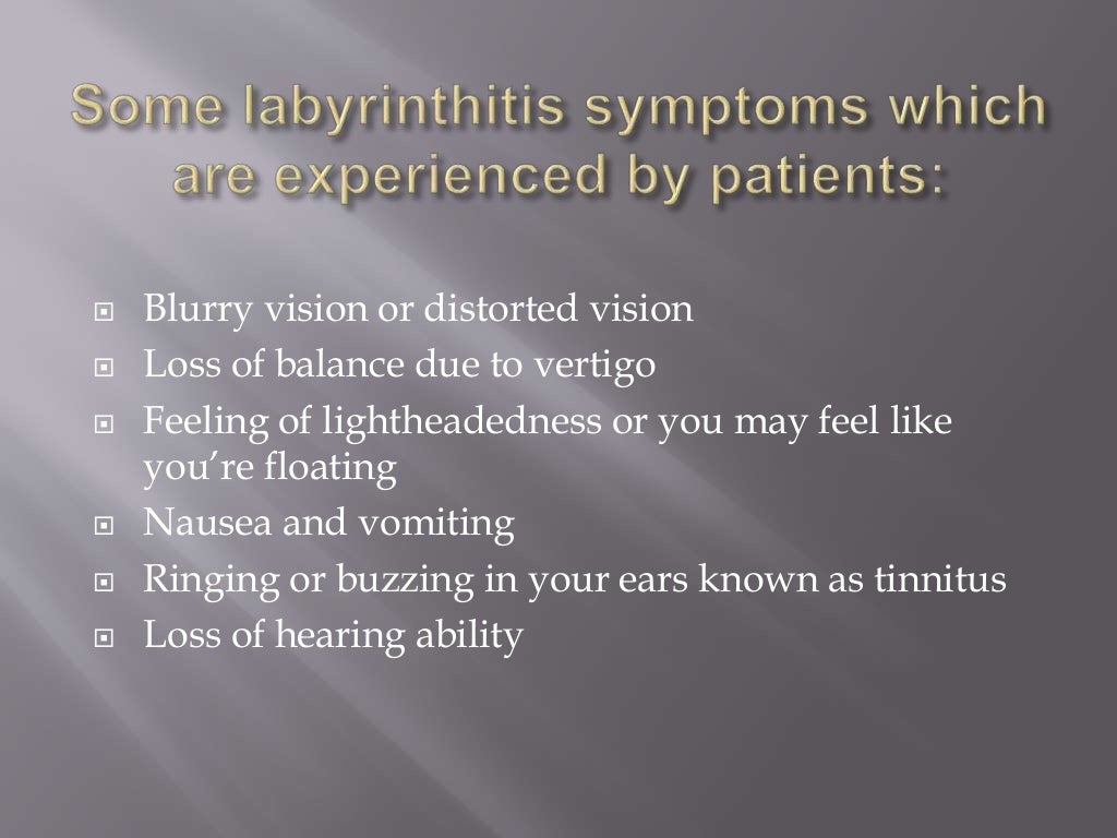 What is labyrinthitis