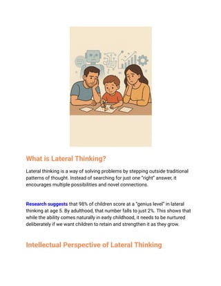 Why Lateral Thinking Matters for Your Child’s Future | PDF