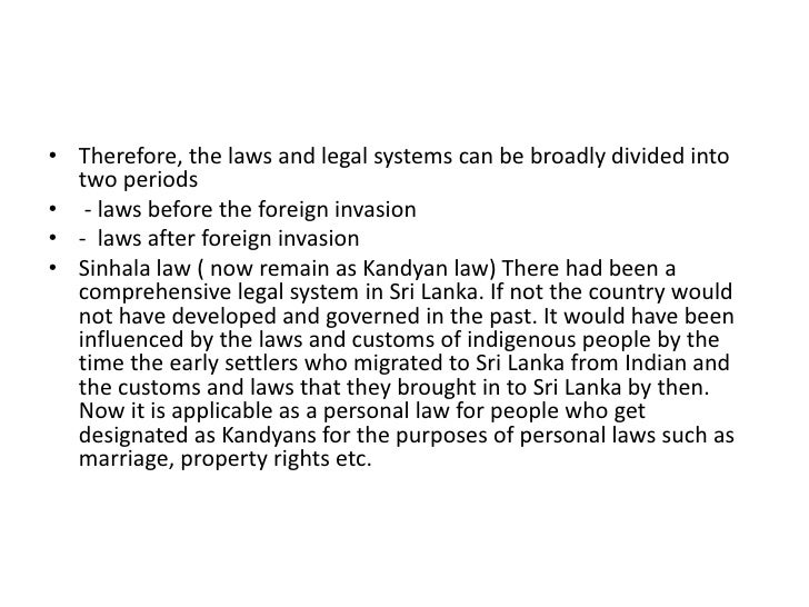 What is law and introduction to law in Sri Lanka