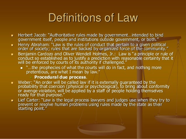 what is law means