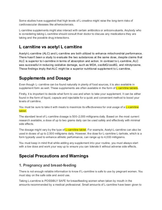 What is L Carnitine_ What are the Benefits, Side Effects and