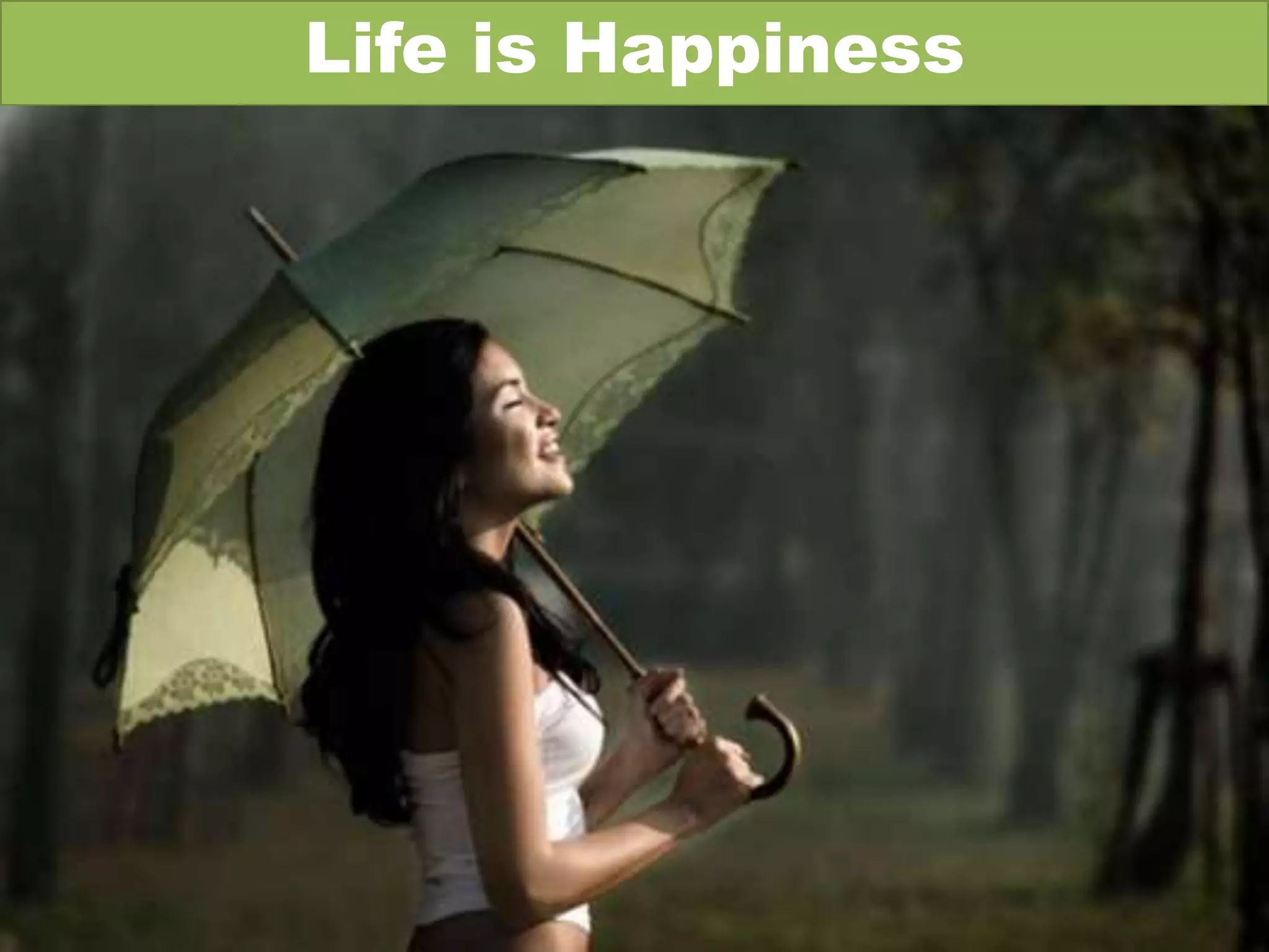 Life is Happiness