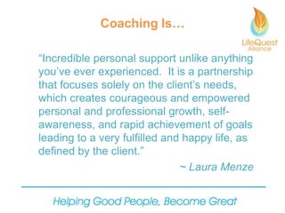 What Is Life Coaching?