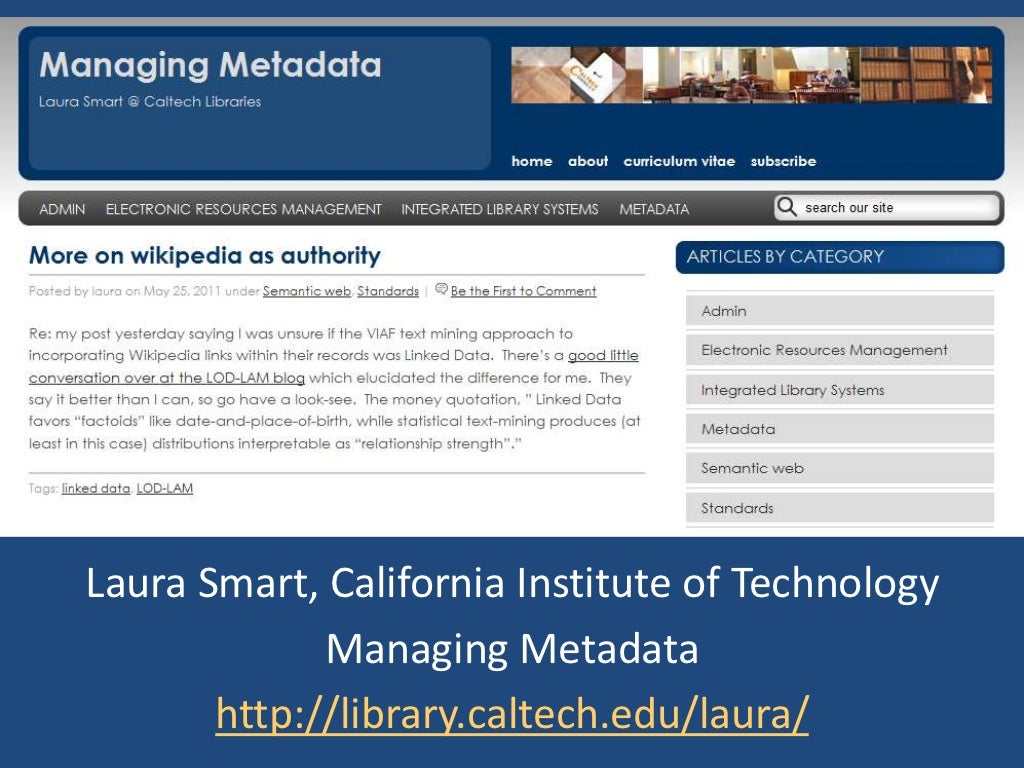What Is Linked Data And What Does It Mean For Libraries ALAO TEDSIG 