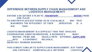 Role of Logistics Management | Logistics Management Services - Speedage ...