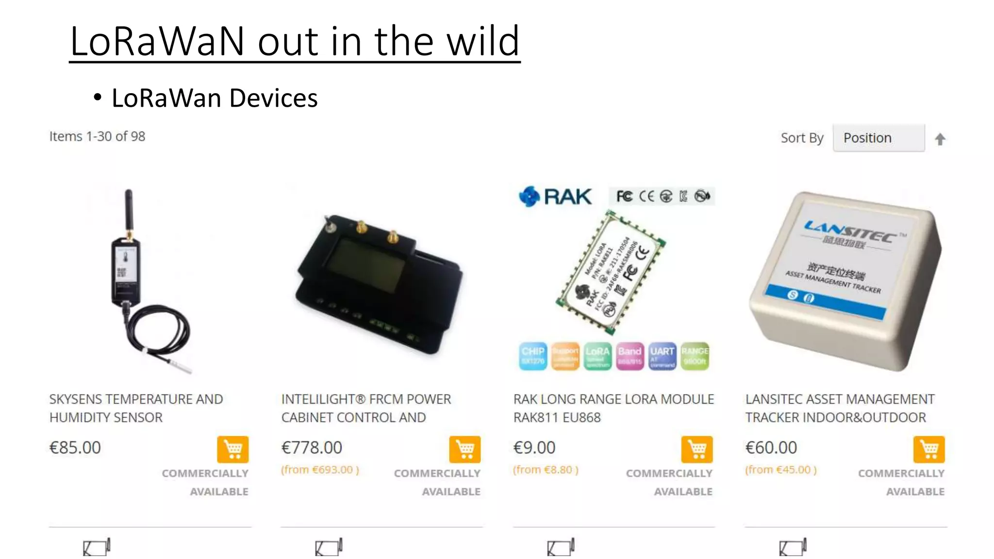 LoRaWaN out in the wild
• LoRaWan Devices
author: tom@iot-experts.net - Free To Share / Remix
 