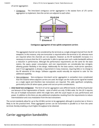 What is lte ca carrier aggregation tutorial | PDF